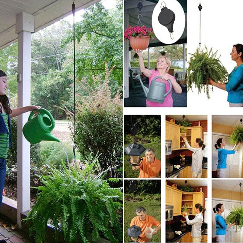 Pulley Retrátil Para Plantas