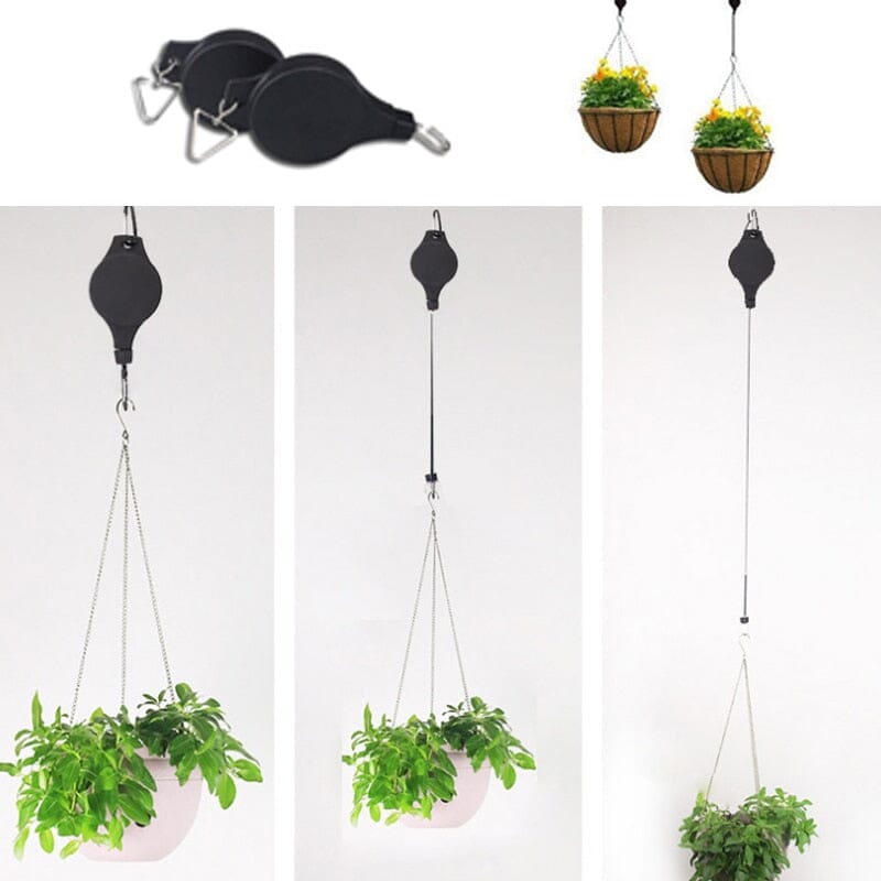Pulley Retrátil Para Plantas