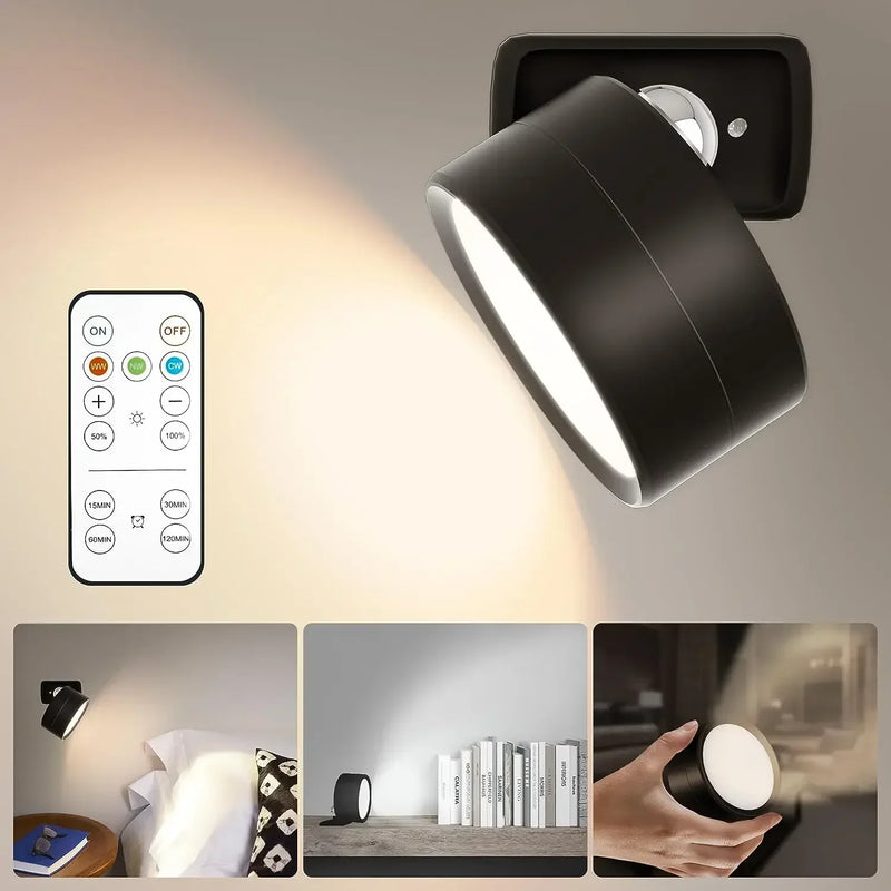 Luminária de Parede LED Sem Fio Moderna