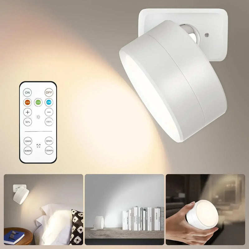 Luminária de Parede LED Sem Fio Moderna