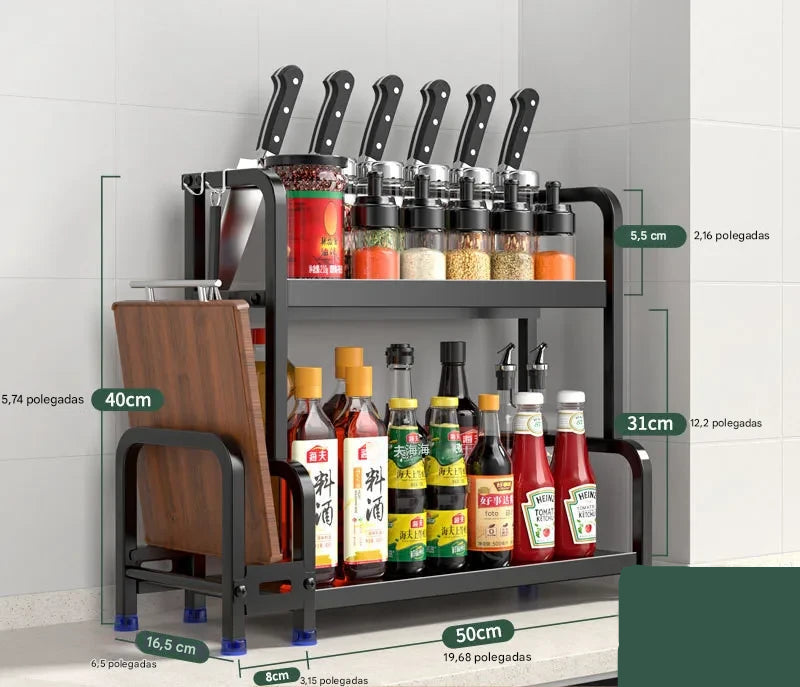 Prateleira para Cozinha em Aço Inoxidável